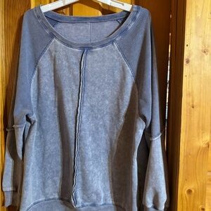 Source Unknown Washed Blue Sweatshirt